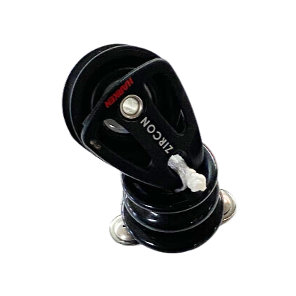 E Scow Spinnaker Block – 40mm Harken Zircon Block w/ soft shackle